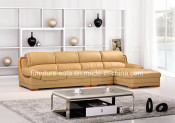 Sweet Home Chinese Style Top Leather Chaise Sofa (B80)