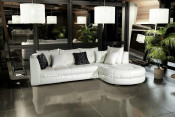 Sweet Home Hot Small Soft Corner Leather Sofa (S039)