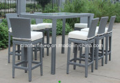 Synthetic Rattan Bar Set