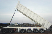 The 45 Cbm 4 Axles Tipper Semitrailer