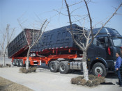 The Dumper Semitrailer 40t Side and Rear Dumper Trailer
