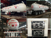 The Newest 3 Axles LPG Tank Semi-Trailer Truck for Nigeria