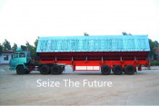 The Semitrailer 60 Ton Tri-Axles Side Dumper Semitrailer