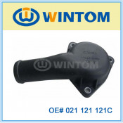 Thermostat Housing Thermostat Cap Coolant Flange with OEM 021 121 121c.