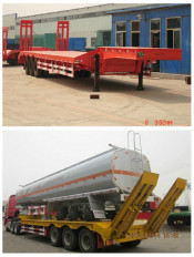 Tongya 3 Axles Low Bed Semi Trailer (CTY9550GB)