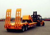 Tongya Manufacturer 2 Axle Removable Gooseneck Lowbed Semitrailer (CTY1650)