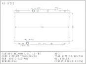 Top Brands Aluminum Car Radiators for Honda Accord 3.0l' 13- Mt