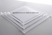 Transparent Square Acrylic Tray Food Service Tray Fruit Plate
