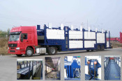 Tri-Axle Transport Car and Vehicles Semitrailer Truck with 10 Cars Loading Capacity