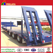 Tri-Axles Low Bed Truck Trailer for Semi Trailer Type