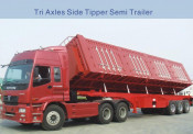 Tri Axles Side Tipper Semi Trailer