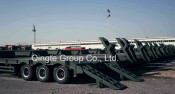 Truck Transport Flatbed Semi Trailer for Military (QDT9493TDP)