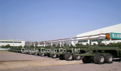Truck Transport Flatbed Trailer for Military (QDT9493TDP)