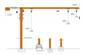 Truemax Tower Crane Hoist Crane (TCP5013)