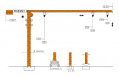 Truemax Tower Crane Hoist Crane (TCP6013)