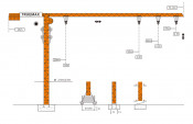Truemax Tower Crane Hoist Crane (TCP7015)