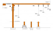 Truemax Tower Crane Hoist Crane (TCP7020)