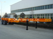 Two Axle, High Platform, Low Bed Semi Trailer (QDT9272TDP)