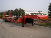 Two Axle, Platform, Low Bed Semi Trailer (QDT9272TDP)