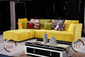 U. K. Home Furniture Living Room Fabric Sofa (a. F. 569)