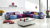 U. K. Modern Sectional Fabric Sofa (Gd-09)