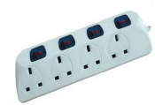 UK Power Strip, UK Extension Strip, with Separate Switch