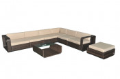 UV Resistant PE Rattan Outdoor Sofa Design