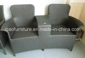 Unique Design Outdoor Furniture Rattan Loveseat Chair (CF629)