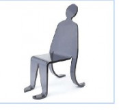Unique Human Shape Acrylic Chair for Dining Furniture