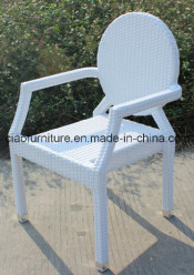 Unique Outdoor Furniture White Rattan Chair (CF1005C)