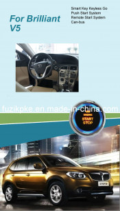 V5 Entry Keyless Go Smart Key Push Button Remote Start Can-Bus Alarm for Brilliant
