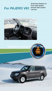 V93 Entry Keyless Go Smart Key Push Button Remote Start Can-Bus Alarm for Pajero