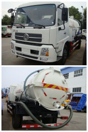 Vacuum Suction Sewage Truck with 4000L Capacity