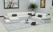 Villa Furniture Feature Chaise 2seater Leather Sofa (SF121)