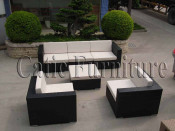 Vintage Garden Patio Wicker / Rattan Sofa Furniture Set - Outdoor Furniture (GS241)