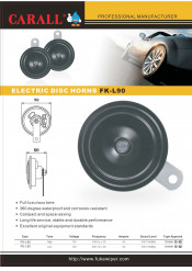 Waterproof Design Electric Horns