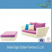 Waterproof Rattan Poolside Sun Lounger