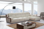 White House Furniture White Leather Sofa Set (SO62)