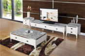 White Marble Top Cpffee Table Furniture