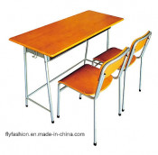 Wholesale School Furniture Double Desk and Chair (SF-29D)
