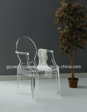 Wholesale Transparent Acrylic Ghost Chair with Armrest