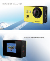 WiFi Version Action Camera Diving 30m Waterproof 30m WiFi Sport Camera 1080P Full HD Camera DV