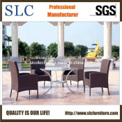 Wicker Table Set / Corner Dining Table and Chair Set/ Dining Table and Chair (SC-B1009)