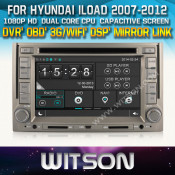 Witson Car DVD for Hyundai Iload 2007-2012 Car DVD GPS 1080P DSP Capactive Screen WiFi 3G Front DVR Camera