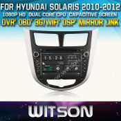 Witson Car DVD for Hyundai Solaris Car DVD GPS 1080P DSP Capactive Screen WiFi 3G Front DVR Camera