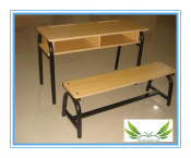 Wood Student Study Desk/Passed CE&RoHS Certificate for Classroom Furniture