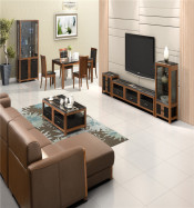 Wooden Design Coffee Table with Mable Top