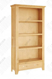 Wooden Solid Oak Large Bookcase Bookshelf