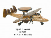 Wooden Toy Plane Model for Adults and Kids