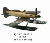 Wooden Toy Plane Model for Adults and Kids